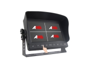Carleader 7 Inch Quad Split Display Vehicle Touch Buttons AHD Monitor