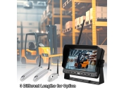 Secured Forklift Operation with Carleader 7 Inch Wireless Magnetic Camera System for Forklift