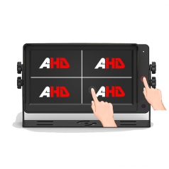 7 inch Quad View AHD Vehicle Monitor Touch Screen with 4 Video Inputs