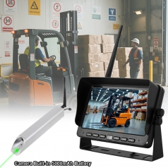 Wireless Rechargeable Magnetic Forklift Camera System Support Laser Positioning Long Size