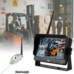 Wireless Magnetic Forklift Camera Syste Support Laser Positioning Short Size