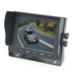 5 inch Rear View Car Monitor with 2CH Video Inputs